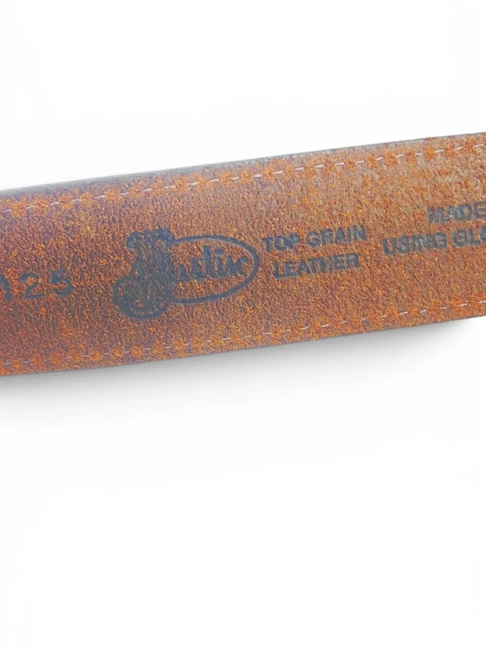 Justin Sycamore Cinch Western Style Snap-on Buckle Belt in Brown Size 44
